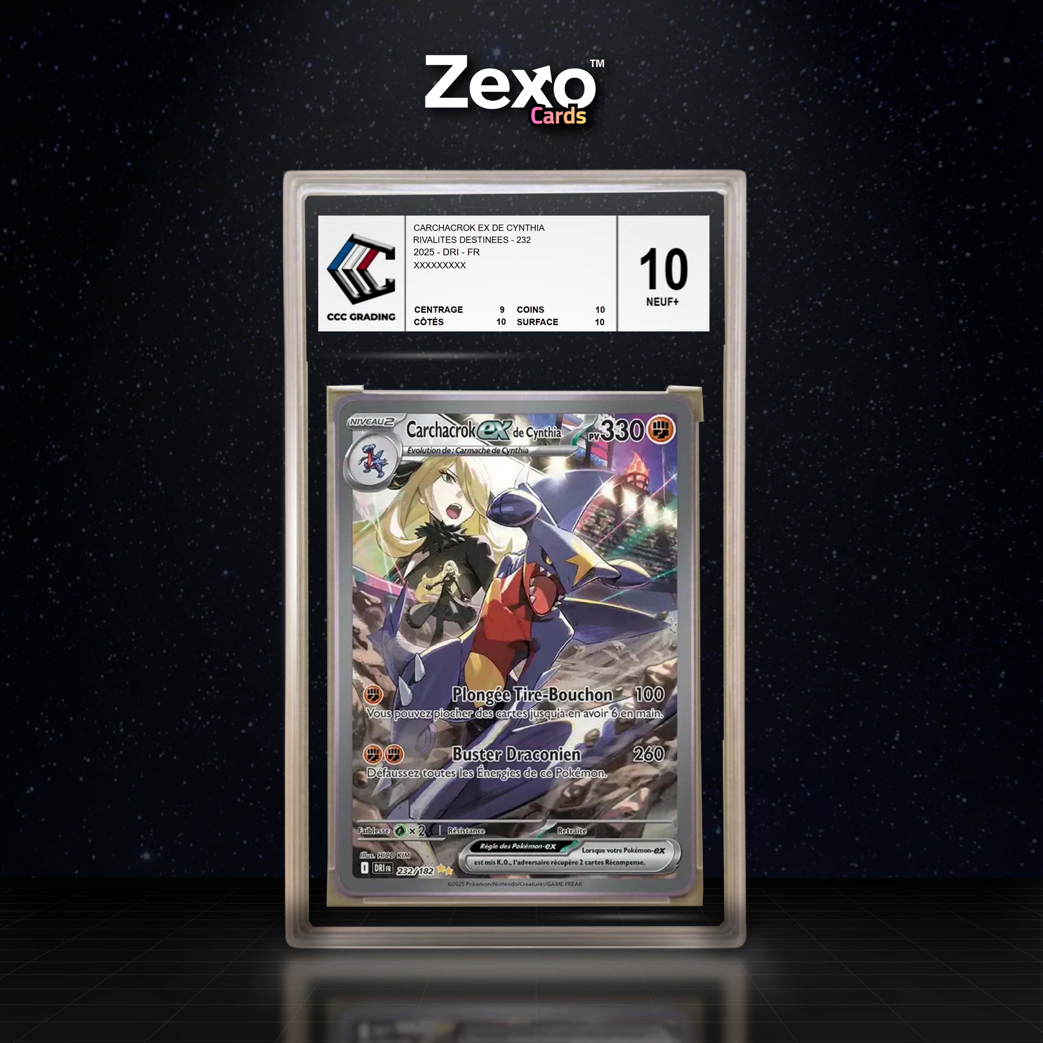 CARCHACROK EX DE CYNTHIA 232/182 - CCC 10 - DRI/EV10 - POKEMON FR 2025