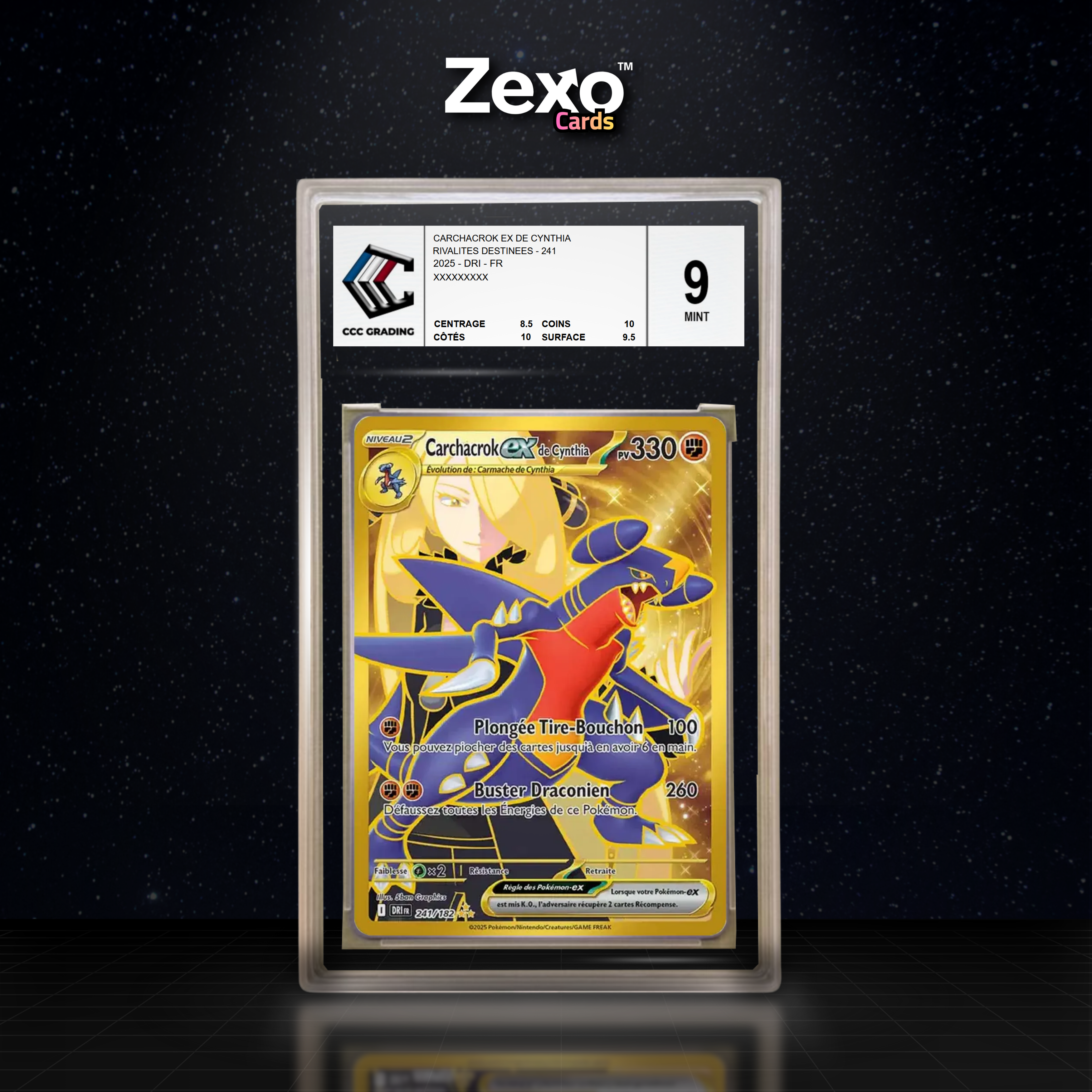 CARCHACROK EX DE CYNTHIA 241/182 - CCC 9 - DRI/EV10 - POKEMON FR 2025