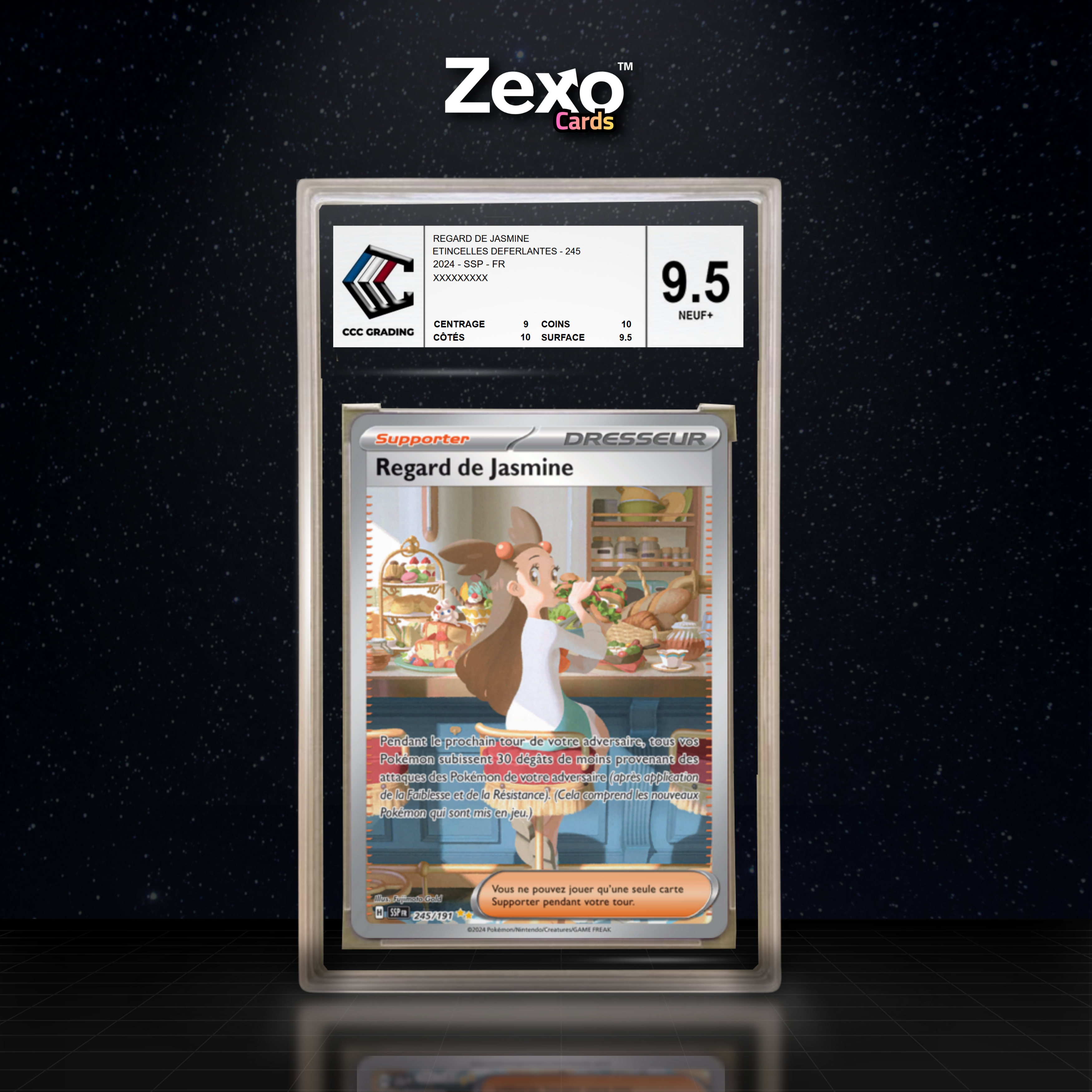 REGARD DE JASMINE 245/191 - CCC 9.5 - SSP/EV8 - POKEMON FR 2024