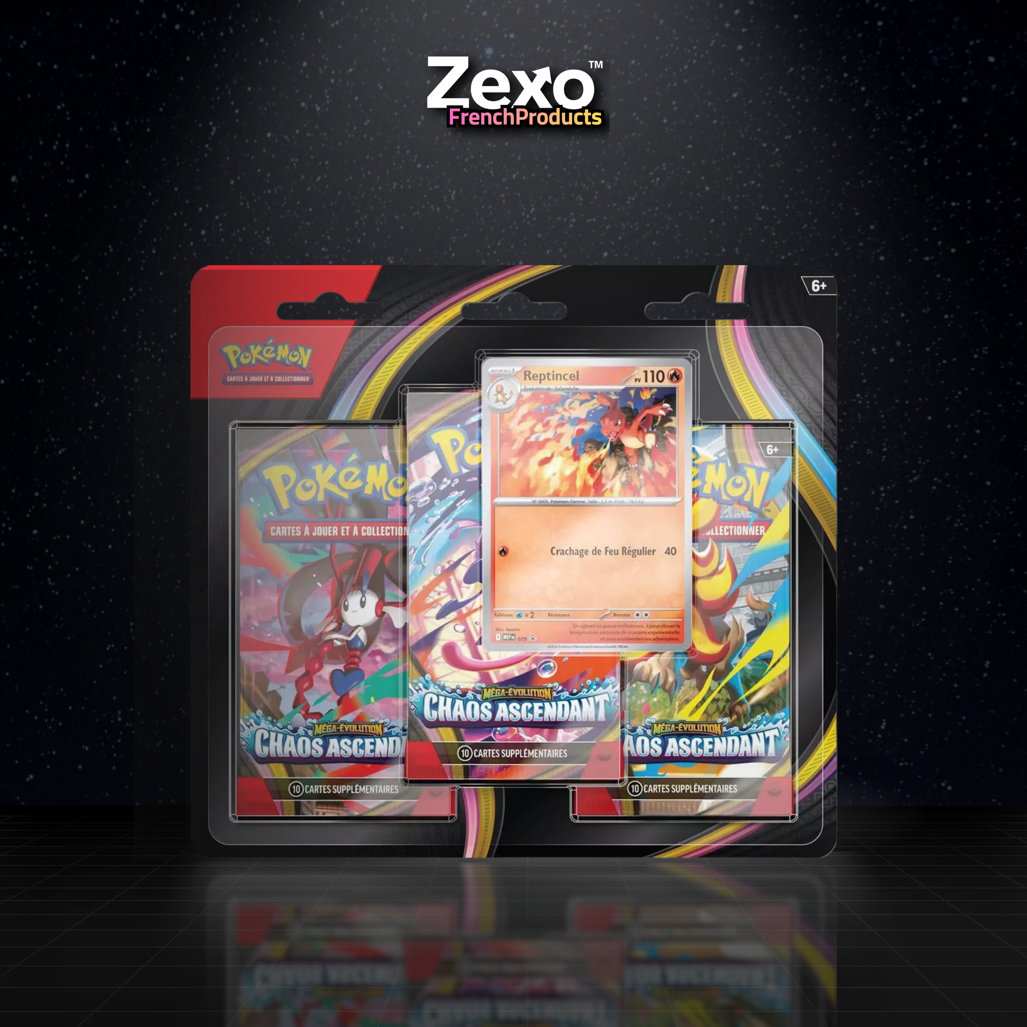 Tripack Chaos Ascendant - ME04 Pokémon FR