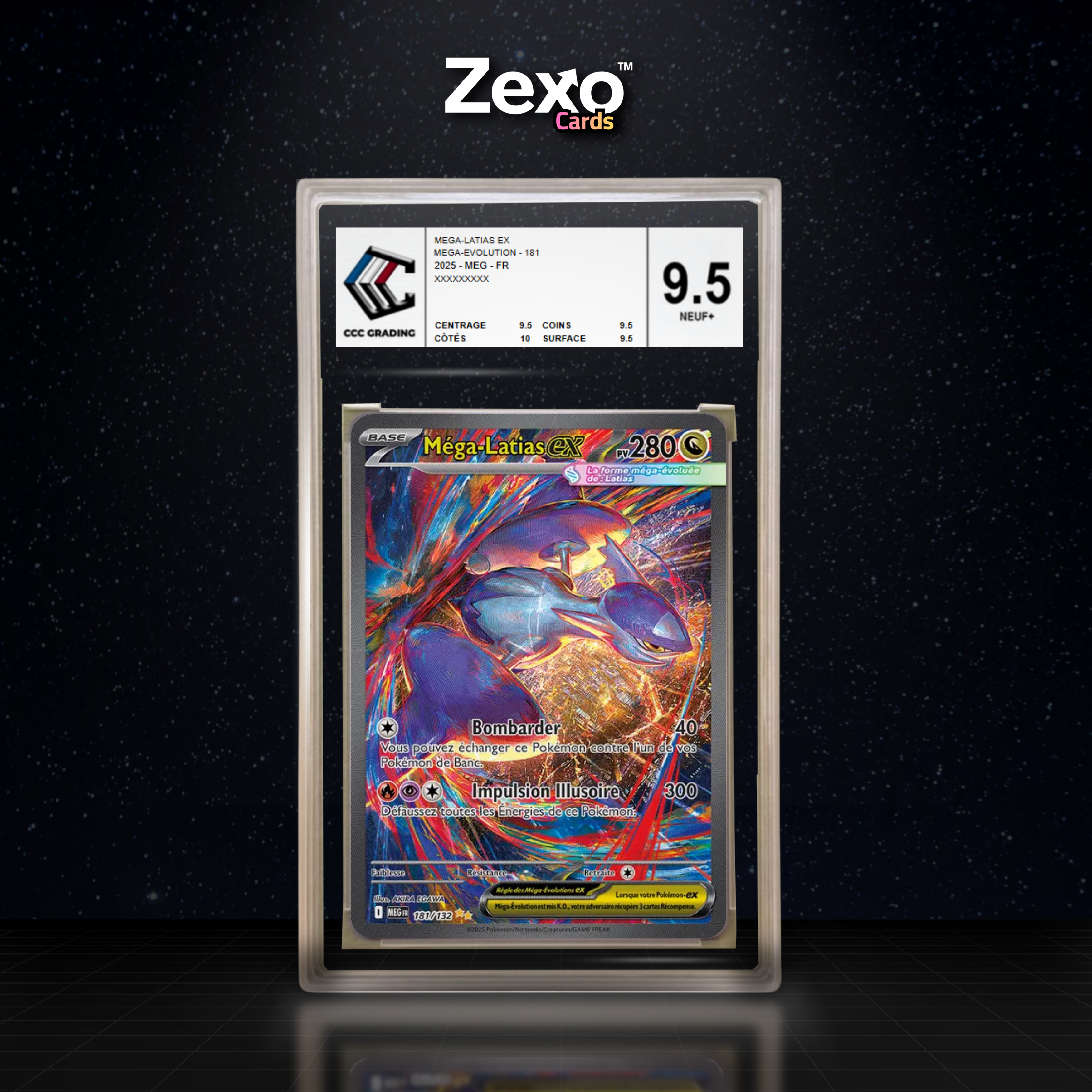 MÉGA-LATIAS EX 125/094 - CCC 9.5 - MEG/M1 - POKEMON FR 2026