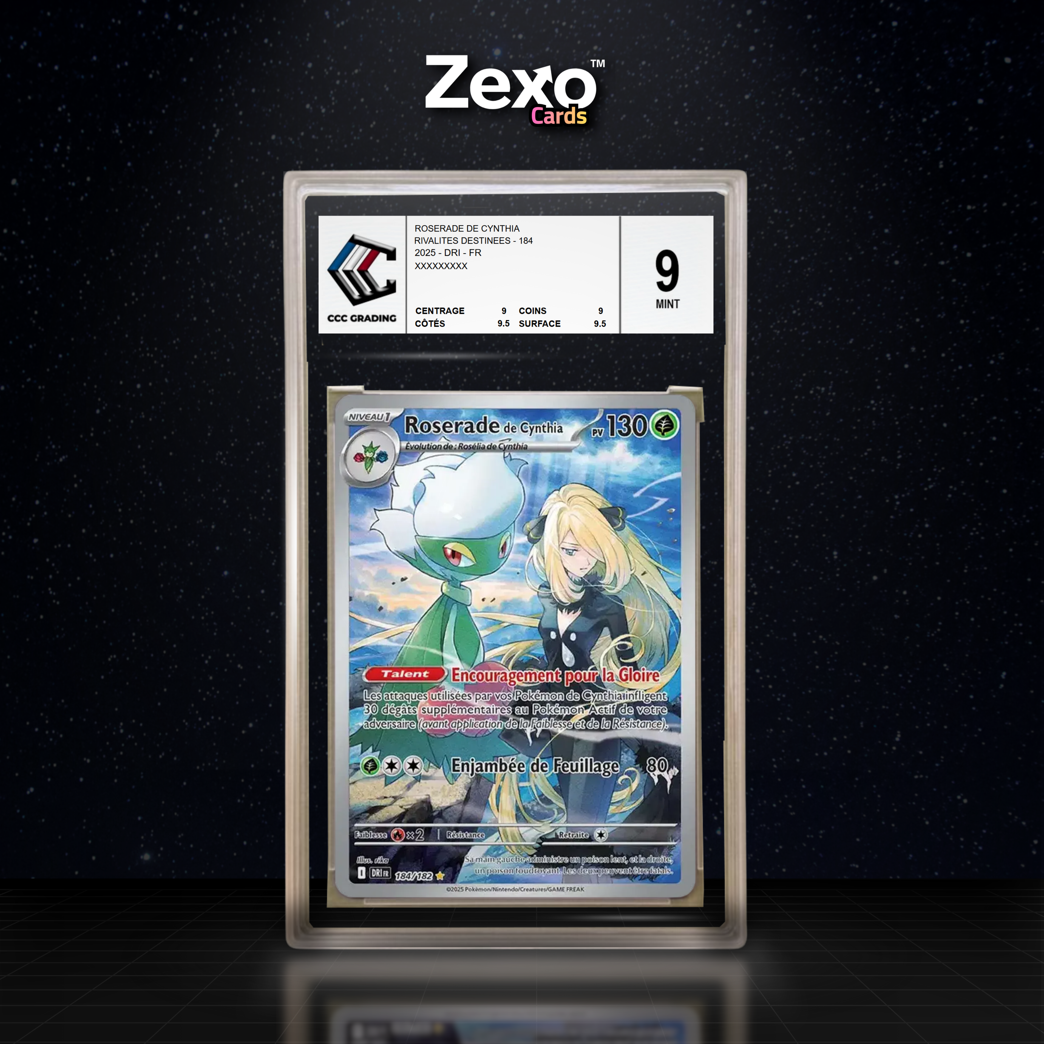 ROSERADE DE CYNTHIA 184/182 - CCC 9 - DRI/EV10 - POKEMON FR 2025