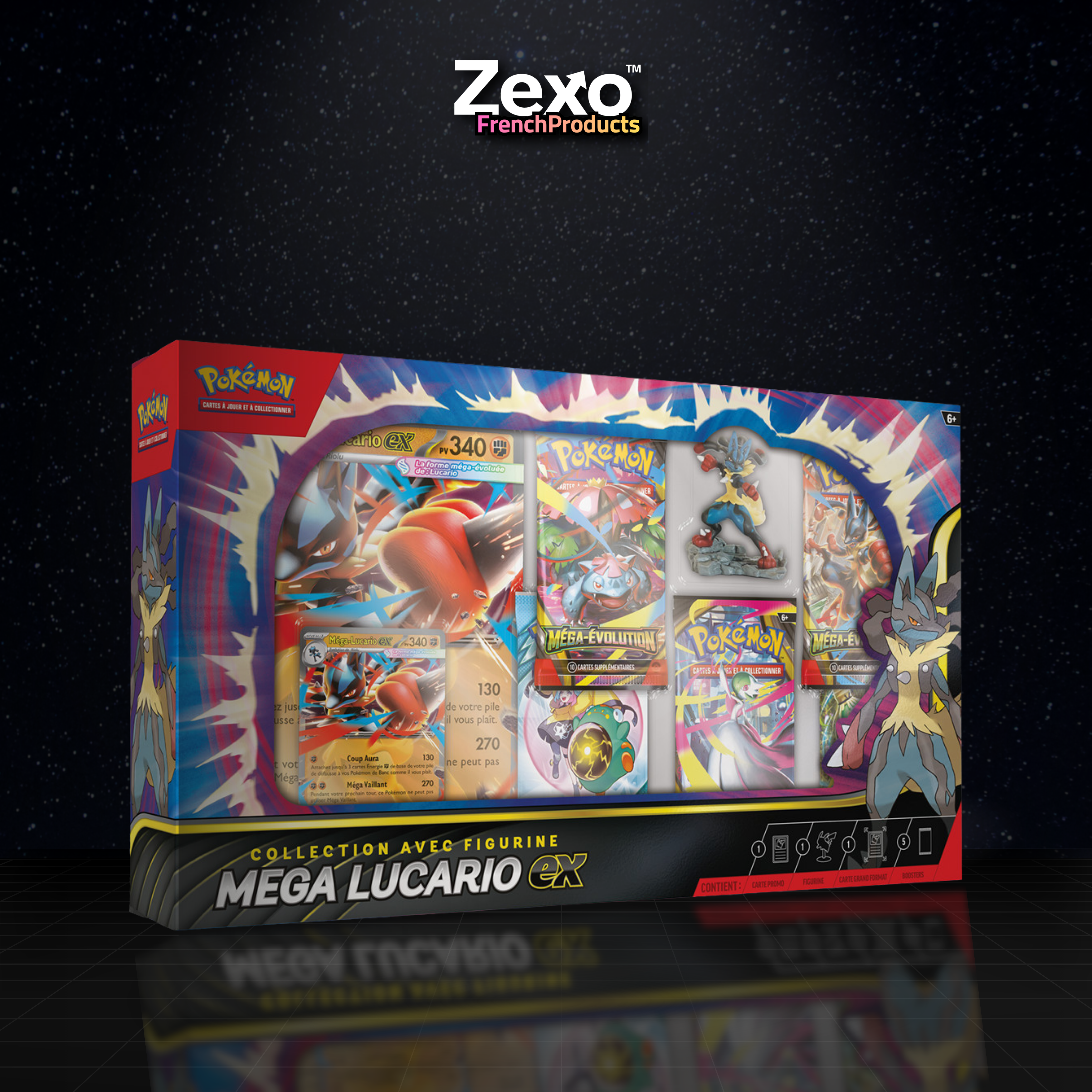 Coffret Mega Lucario EX Méga Évolution - ME01 Pokemon FR