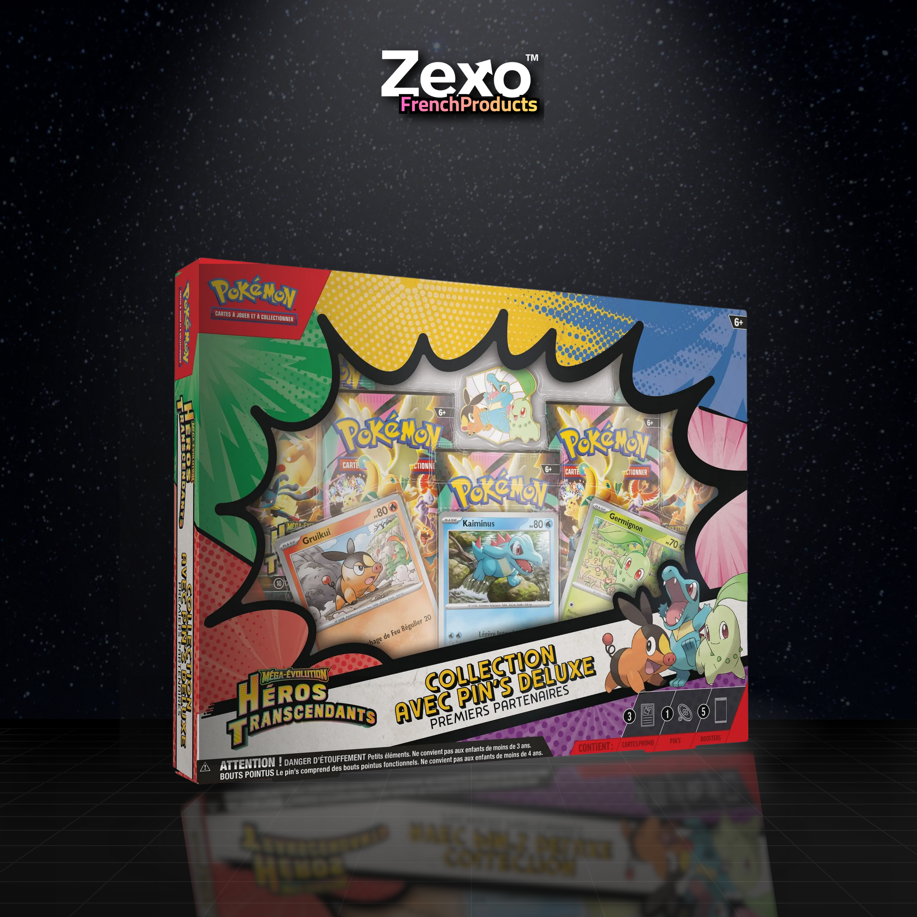 Coffret Collection Pin's Héros Transcendants - ME2.5 Pokemon FR